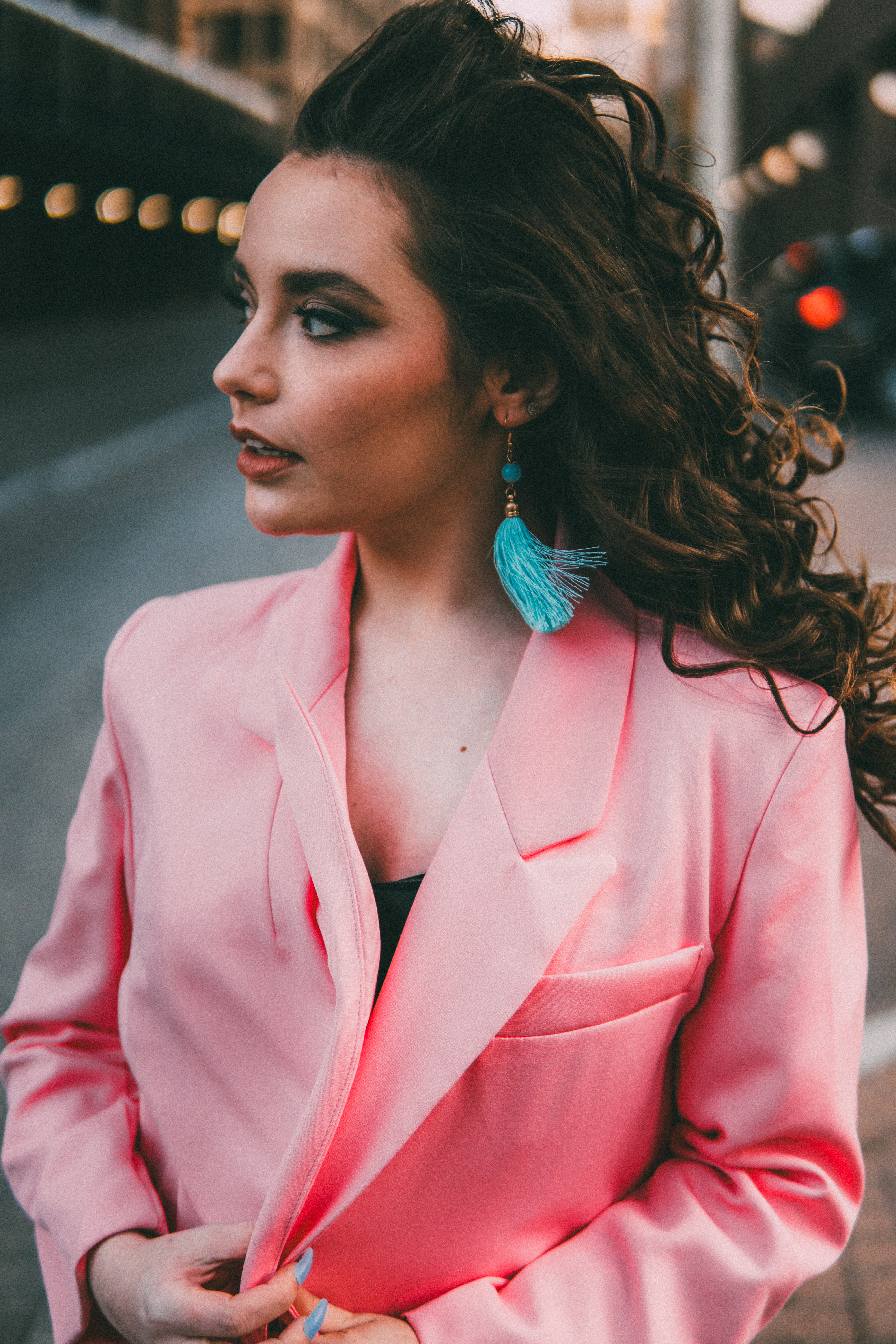 Atmospheric fashion portrait session
